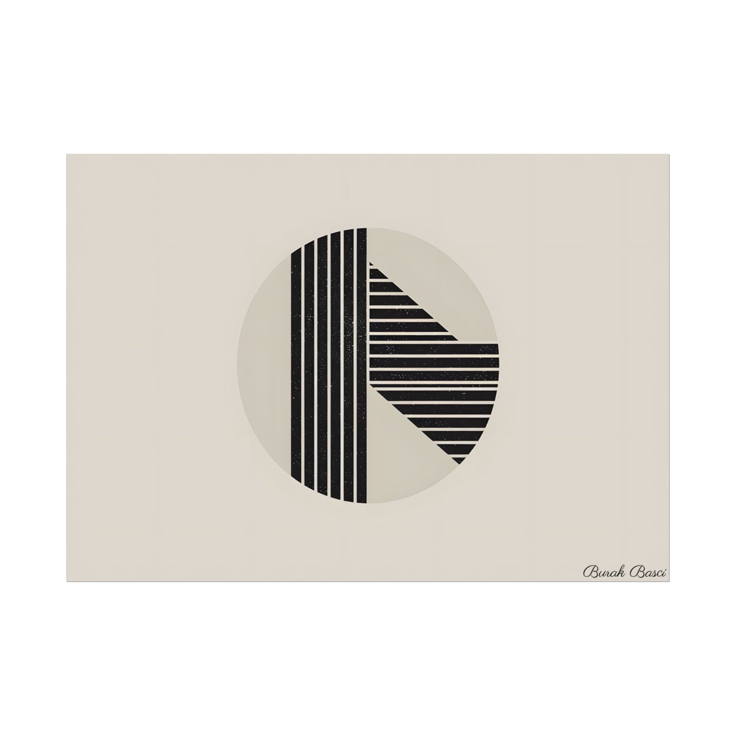 Modern Minimalist Poster: Bold Typography and Geometric Forms - Poster