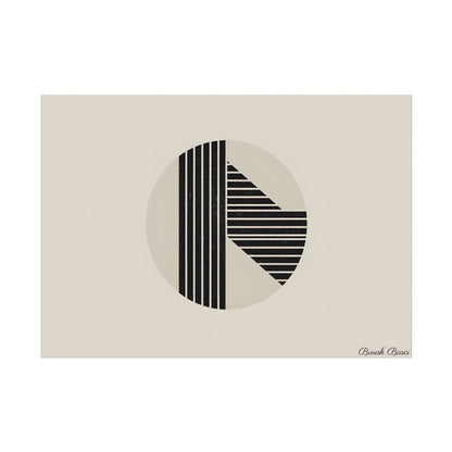 Modern Minimalist Poster: Bold Typography and Geometric Forms - Poster