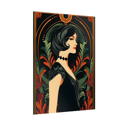 Elegant Vintage Poster: A Woman's Enchanting Presence - Poster