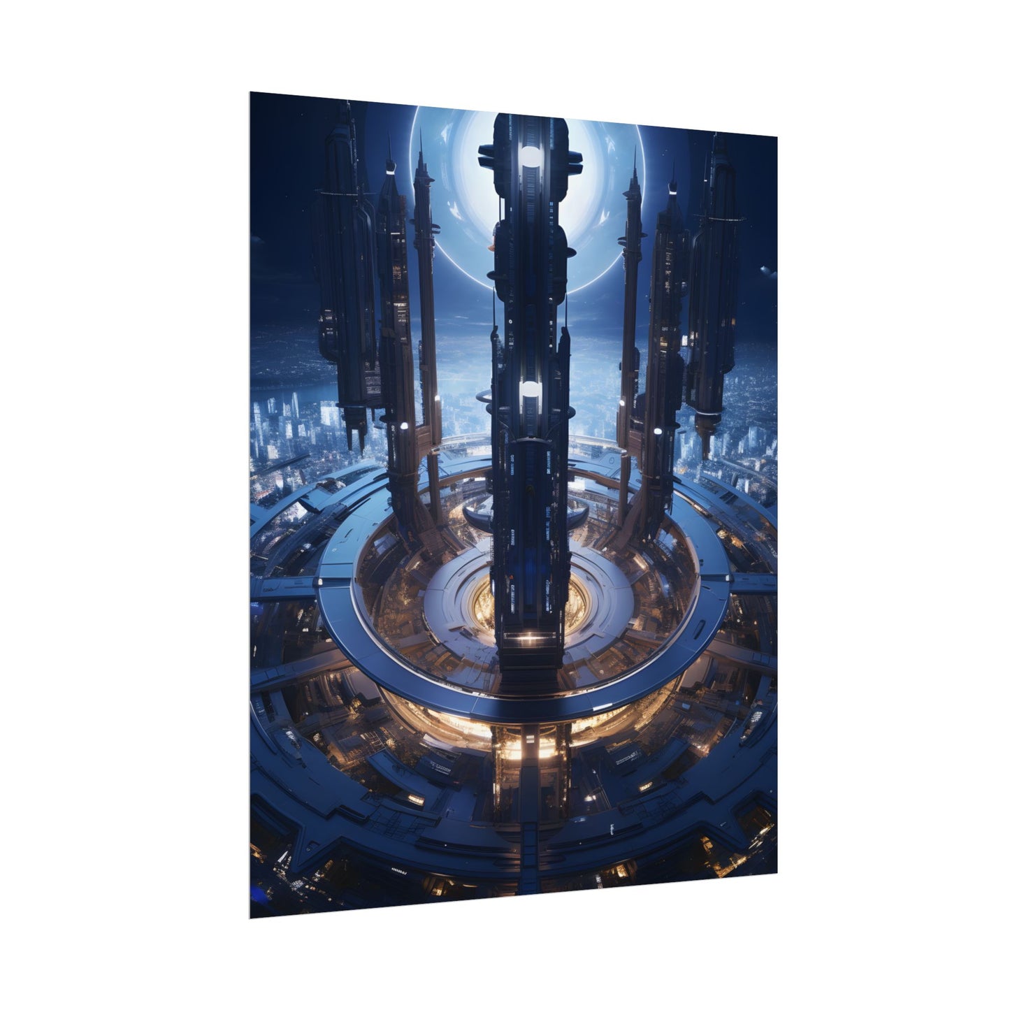 Massive Space Station: A Complex Oasis in Outer Space - Poster