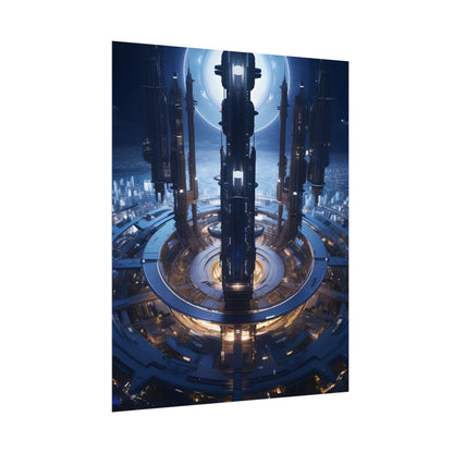 Massive Space Station: A Complex Oasis in Outer Space - Poster