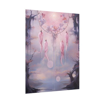 Ethereal Dreamcatcher Realm: Surreal Dreamscape Art - Poster