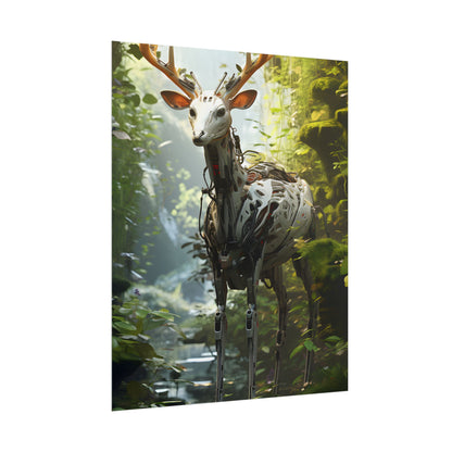 Modern Outdoor Robotic Wildlife Sanctuary: A Unique Artwork of Innovative Design - Poster