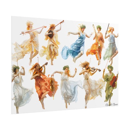 Ethereal Goddesses of Greece: Athena to Nemesis Artwork - Poster