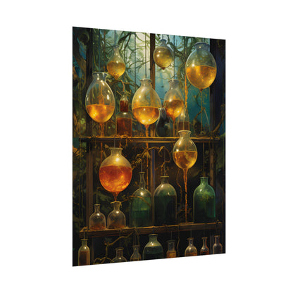 Vigors and Plasmids: Mysterious Lab Equipment Artwork - Poster