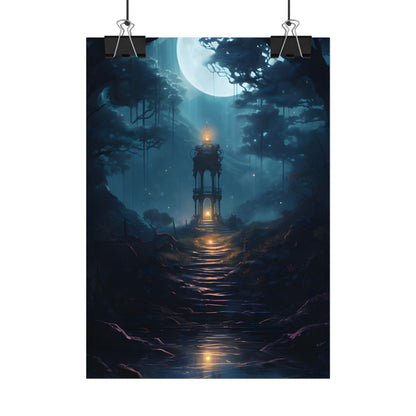 Close-Up Metallic Product: Smooth Cylindrical Device - Poster