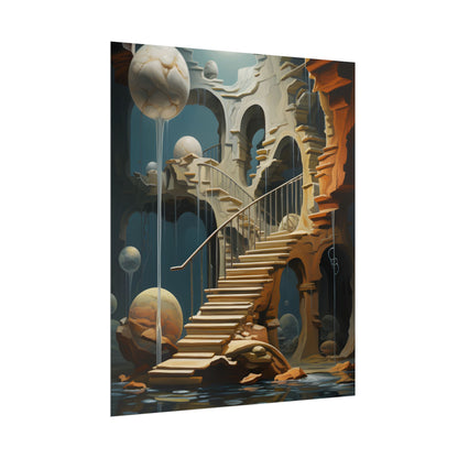 Person in Urban Oasis: Outdoors Artwork - Poster