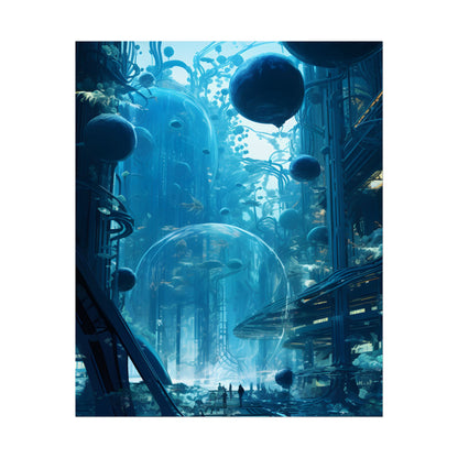 Underwater City of the Future: Sustainable Living in Harmony with Nature - Poster