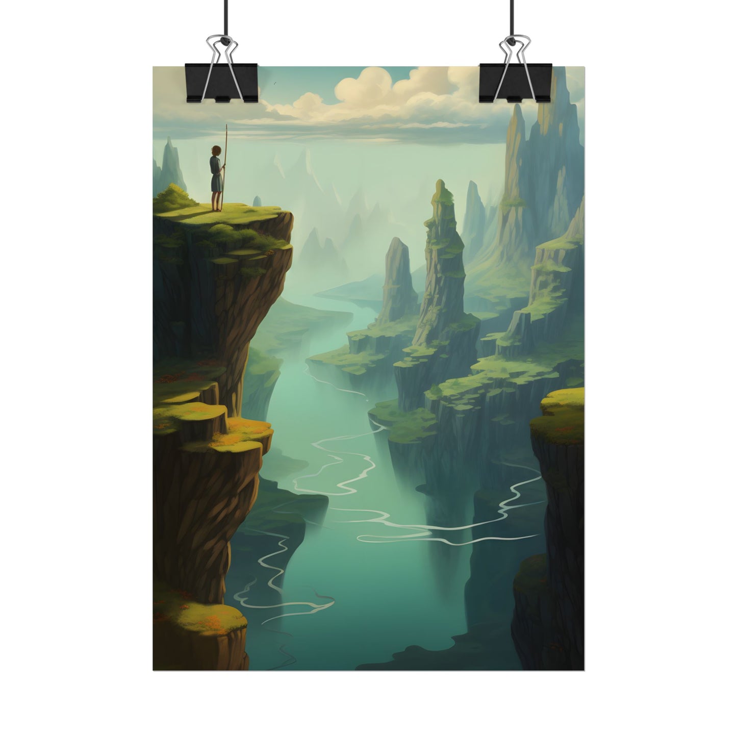 Outdoor Landscape: Desert Rock Formation Digital Art - Poster