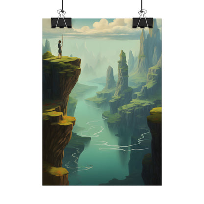 Outdoor Landscape: Desert Rock Formation Digital Art - Poster
