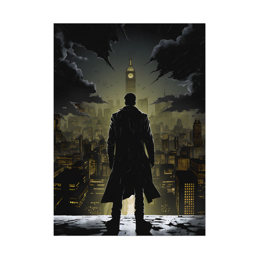 Noir Urban Fantasy: The Case of the Missing Heiress - Detective Artwork - Poster