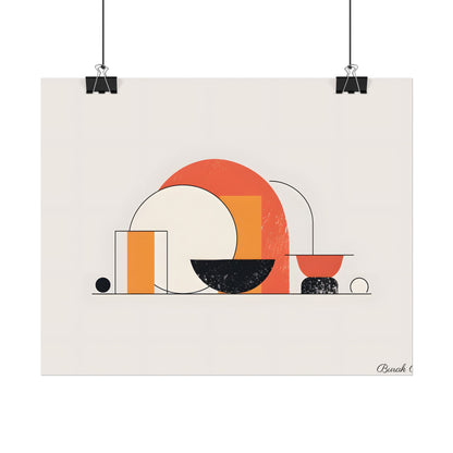 Minimalist Digital Product Design: Bold Block Artwork - Poster