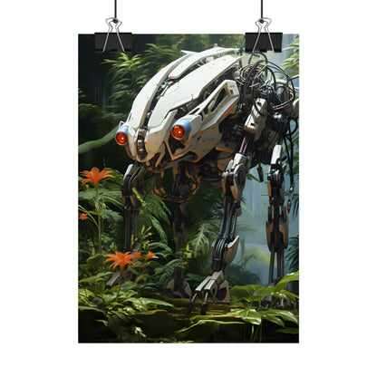 Robotic Wildlife Sanctuary: Harmony in Nature - Poster