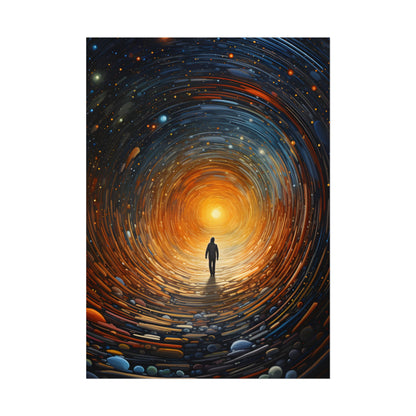 Space-Time Explorer: Intergalactic Adventure Digital Art - Poster
