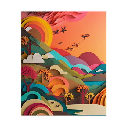 European Quilled Artwork: A Masterpiece of Paper Intricacy - Poster