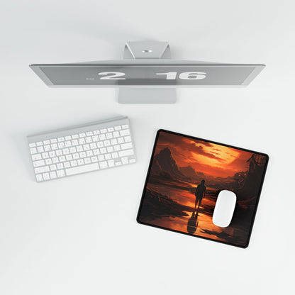 Bright Indoor Light: Paper-Like Artwork in Focus - Desk Mat