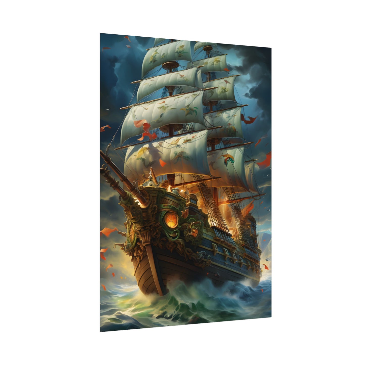 Time-Traveling Sailors: Pirate Crew Adventure Artwork - Poster