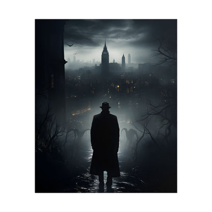 Dark Streets, Hard-Boiled: Urban Fantasy Detective Artwork - Poster