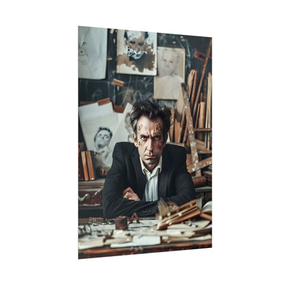 Intimate Self-Reflection: A Man's Portrait - Poster