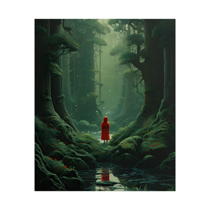 Casual Outdoors: Person in Nature Artwork - Poster