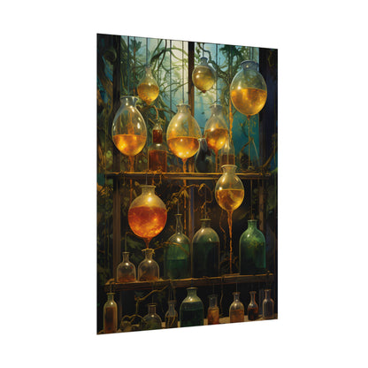 Vigors and Plasmids: Mysterious Lab Equipment Artwork - Poster