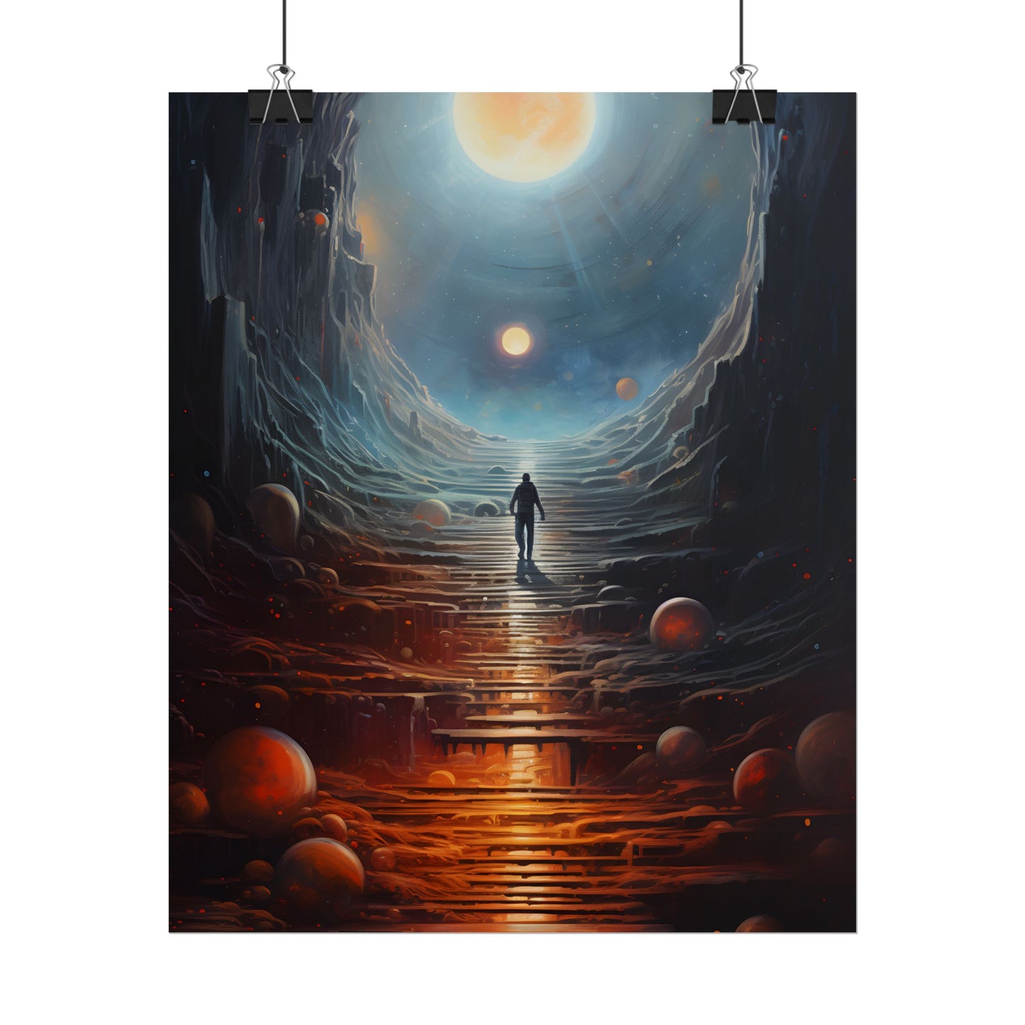 Cosmic Quest: Space Explorer Embarks on an Intergalactic Odyssey - Artwork - Poster