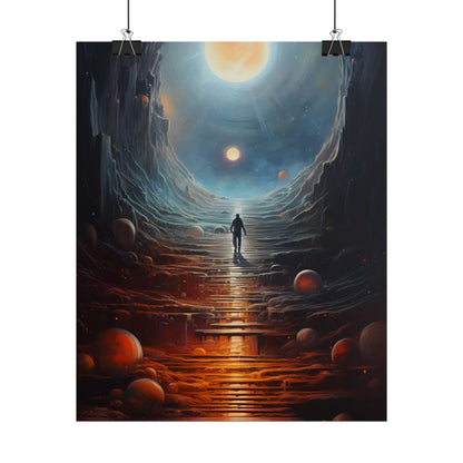 Cosmic Quest: Space Explorer Embarks on an Intergalactic Odyssey - Artwork - Poster