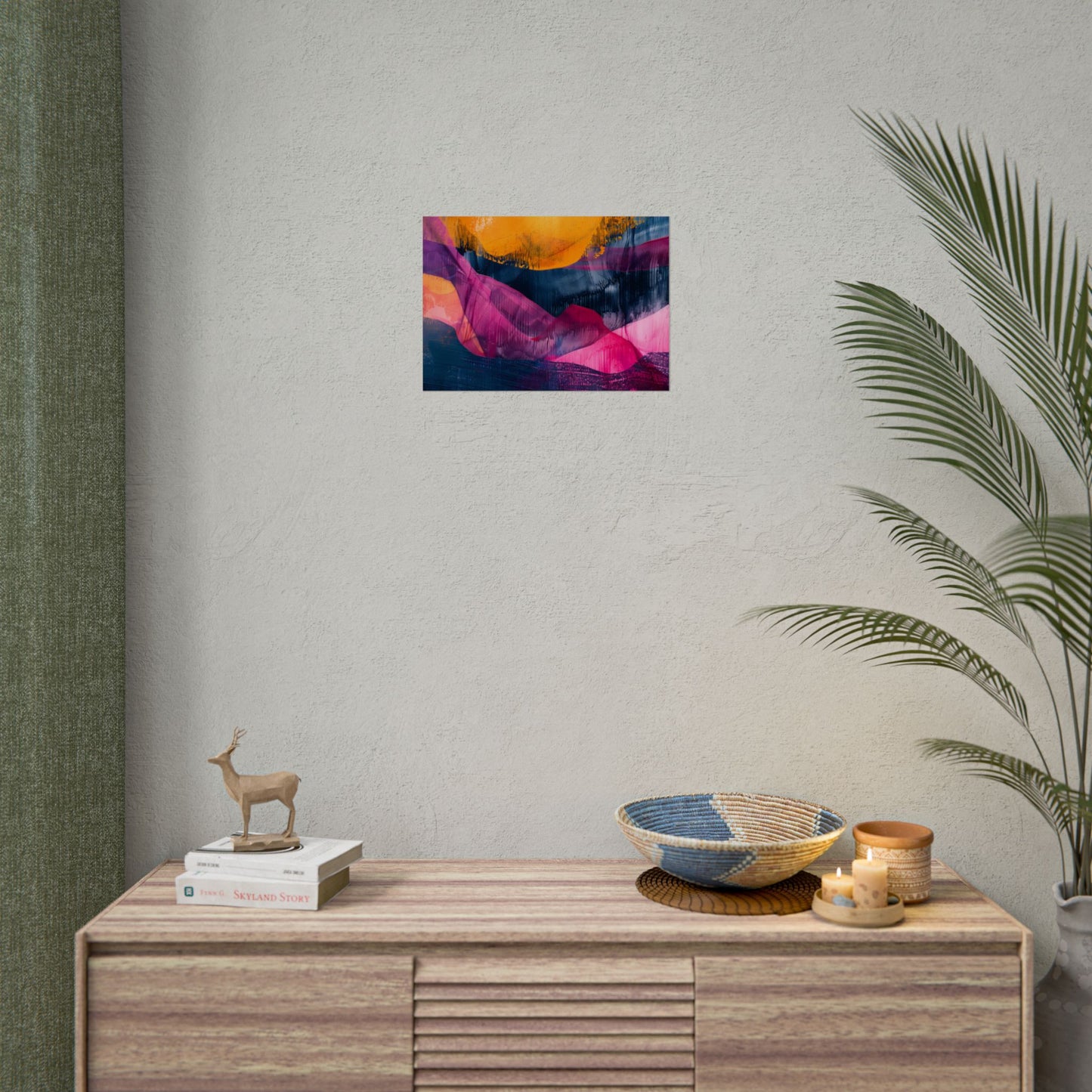 Vibrant Abstract Art: Organic Patterns in Modern Colors - Poster