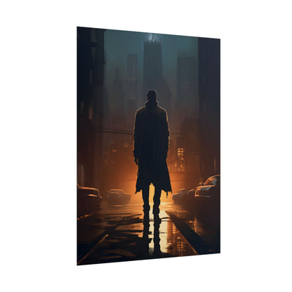 Urban Fantasy Detective: Serious Investigator Artwork - Poster