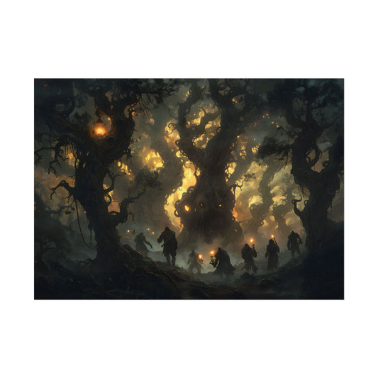 Gathering Amidst Sunset Beauty - Poster