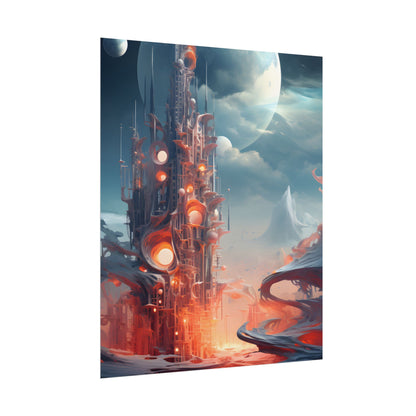 Cyber Dreams: Abstract Artwork - Poster