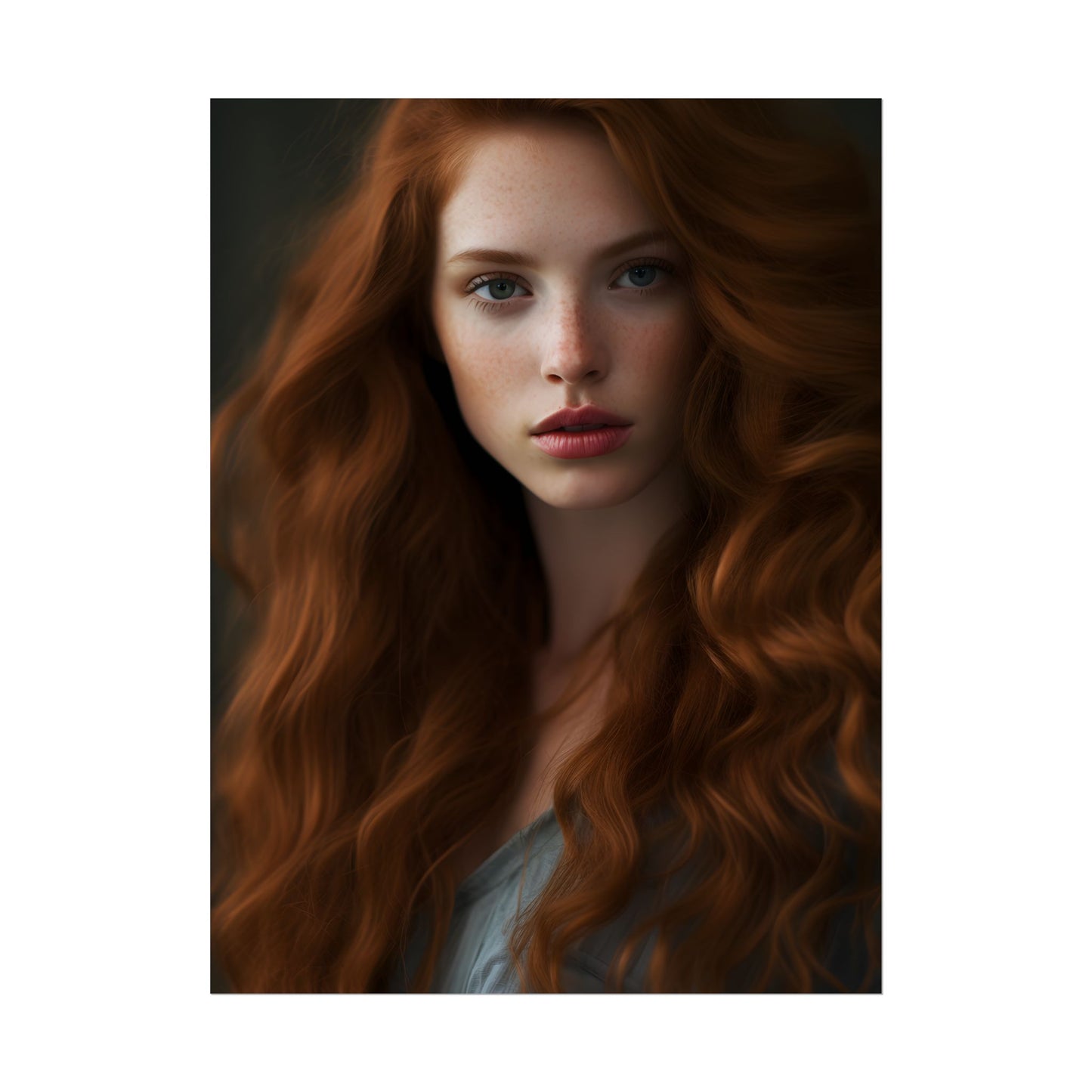 Redheaded Woman: Natural Beauty - Poster