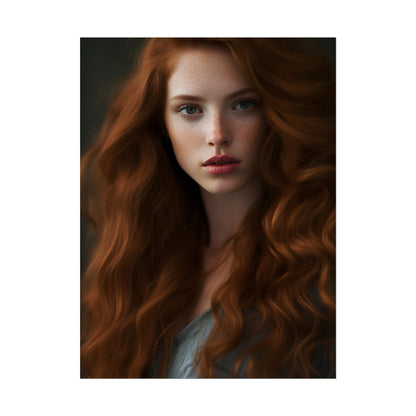 Redheaded Woman: Natural Beauty - Poster