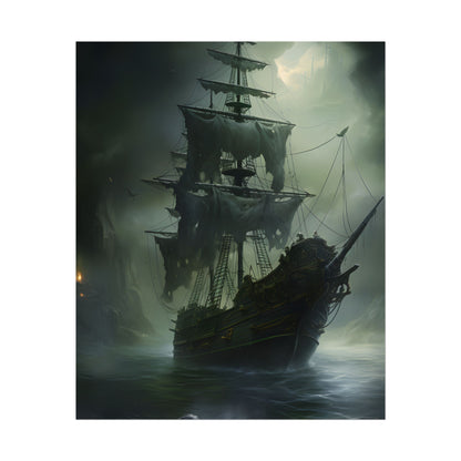 Pirate Ghost Ship: Sailing Through the Ocean - Poster