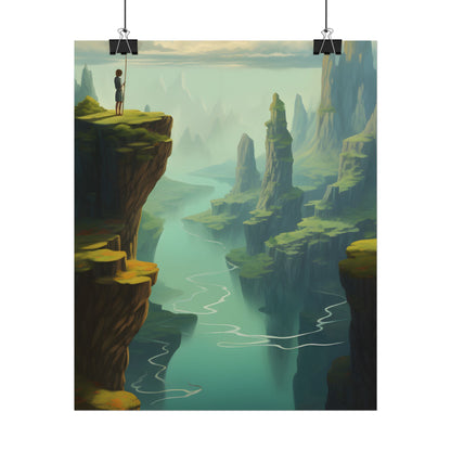 Outdoor Landscape: Desert Rock Formation Digital Art - Poster