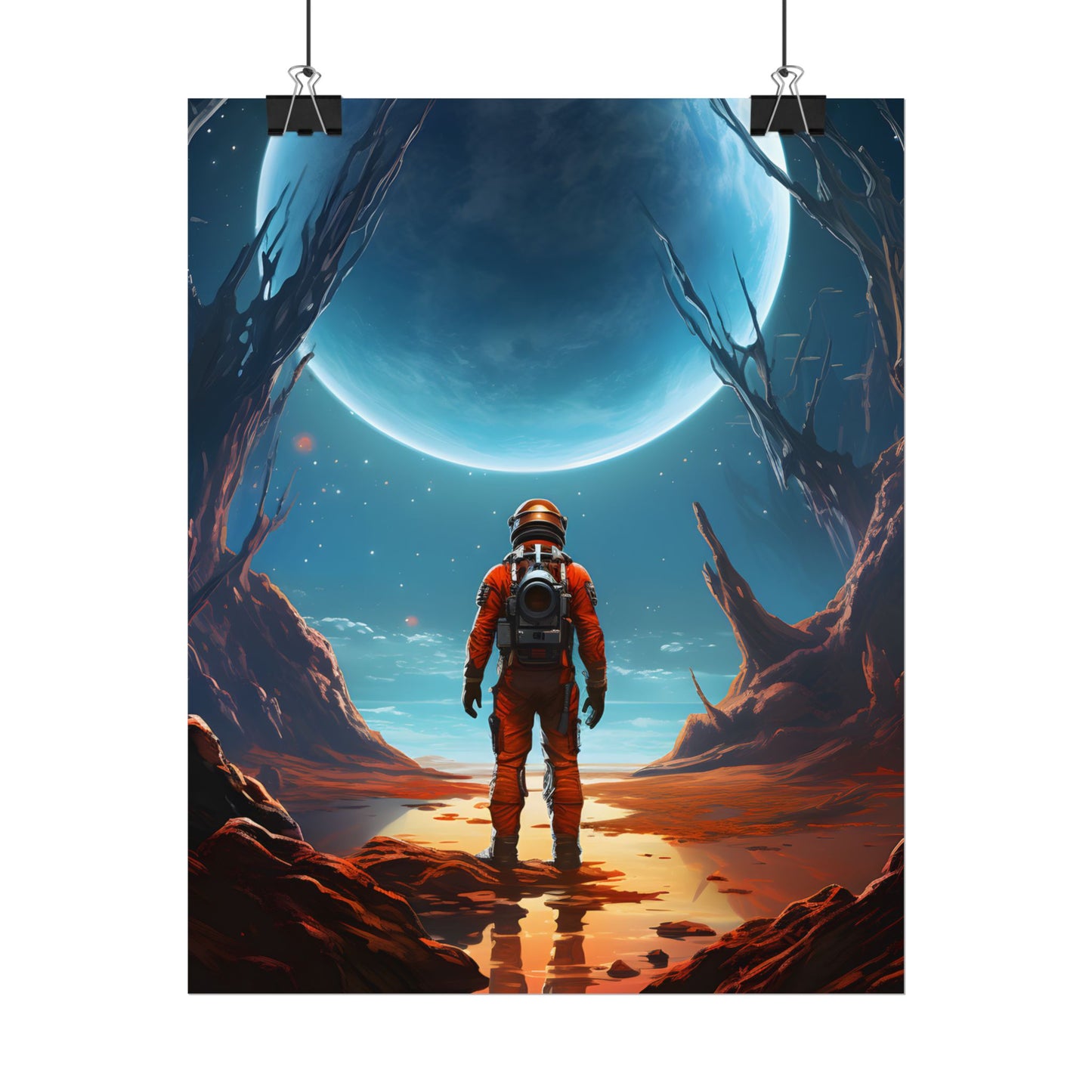 Futuristic Wilderness Explorer - Poster
