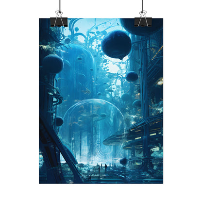 Underwater City of the Future: Sustainable Living in Harmony with Nature - Poster