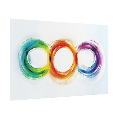 Colorful Swirls: Graphic Art Design - Poster