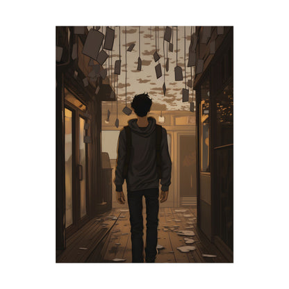 Candid Moment: A Person's Story in an Indoor Setting - Poster