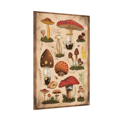 Vibrant Mushroom Species Poster: A Colorful Collection - Poster