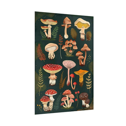 Vibrant Mushroom Poster: 2024 Batch - Poster