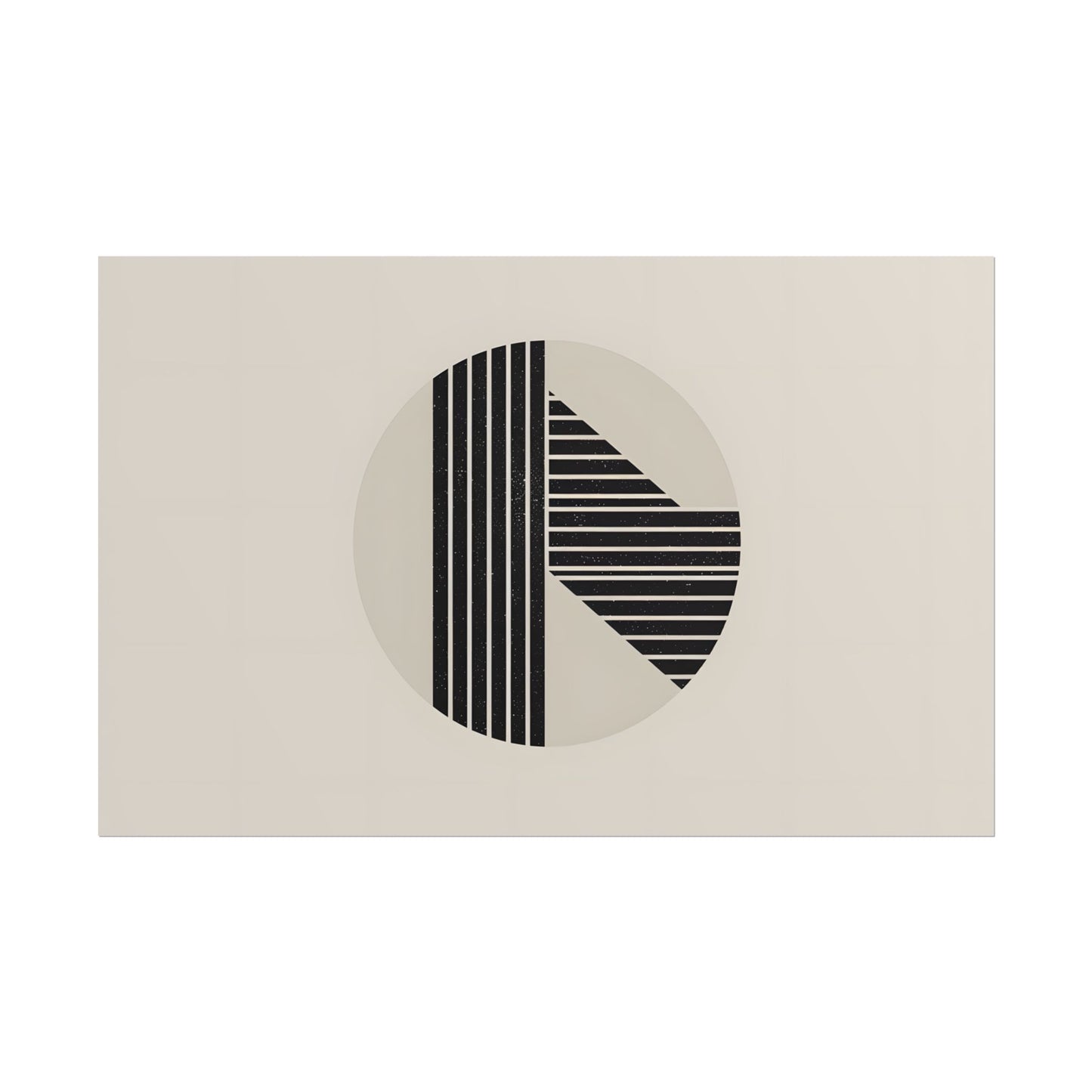 Modern Minimalist Poster: Bold Typography and Geometric Forms - Poster
