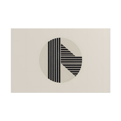 Modern Minimalist Poster: Bold Typography and Geometric Forms - Poster
