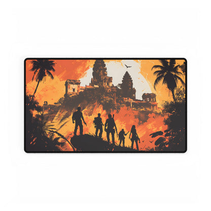 Cityscape: Modern Minimalist Artwork - Desk Mat