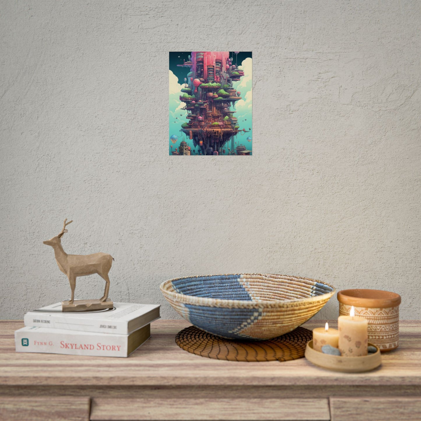 Gamified Pixelated Cyber-Pets: Colorful Digital Art - Poster