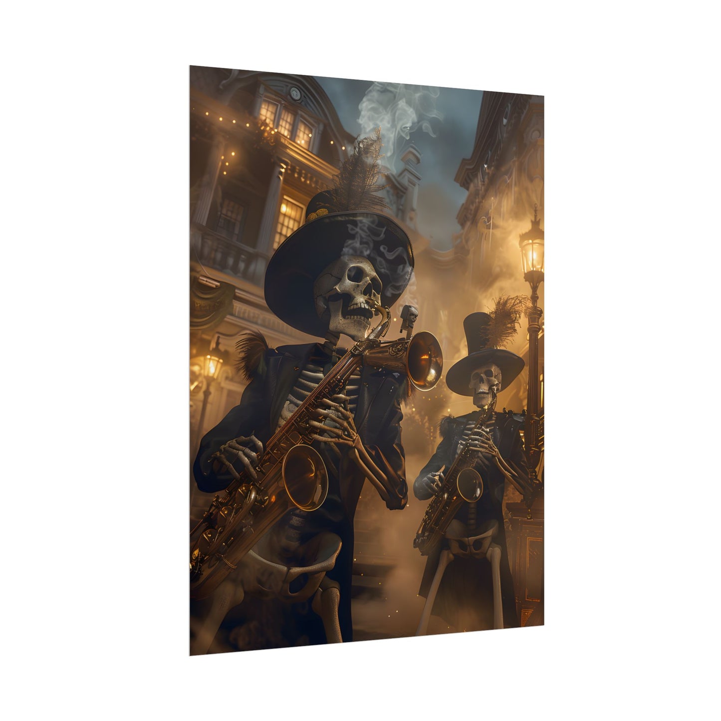 Victorian Skeleton Jazz Band: Lowbrow Artwork in Swing - Poster