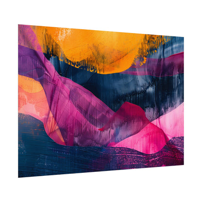 Vibrant Abstract Art: Organic Patterns in Modern Colors - Poster