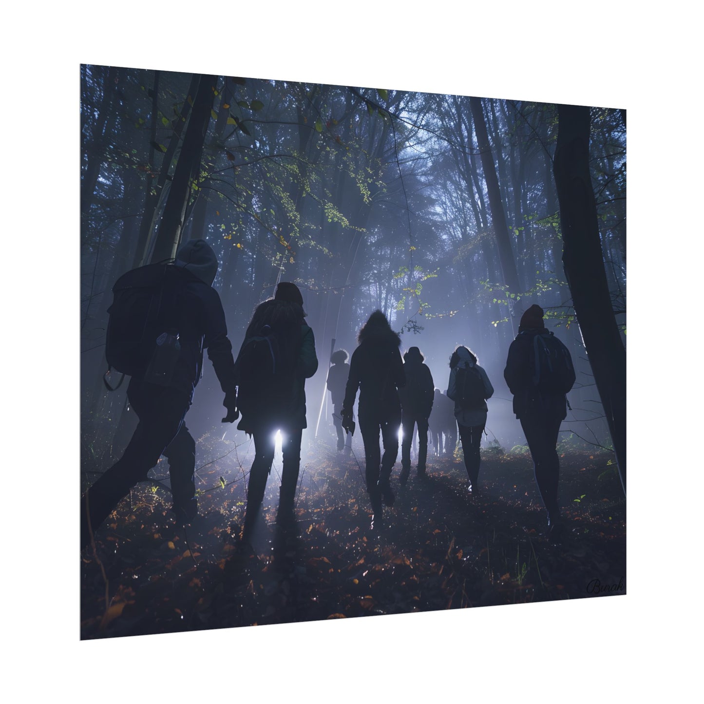 Mysterious Forest Adventure: Exploring with Courage - Poster