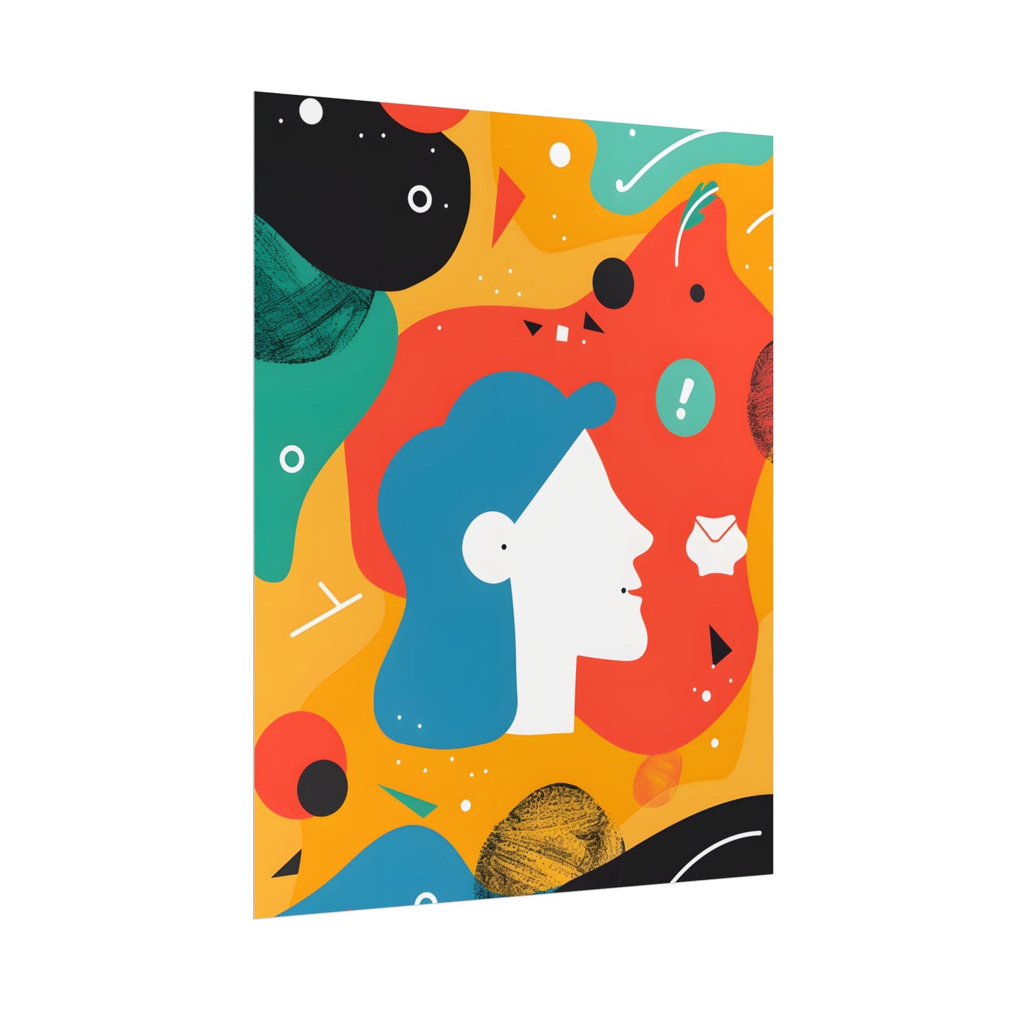 Vibrant Growth Mindset: Colorful Motivation Art - Poster