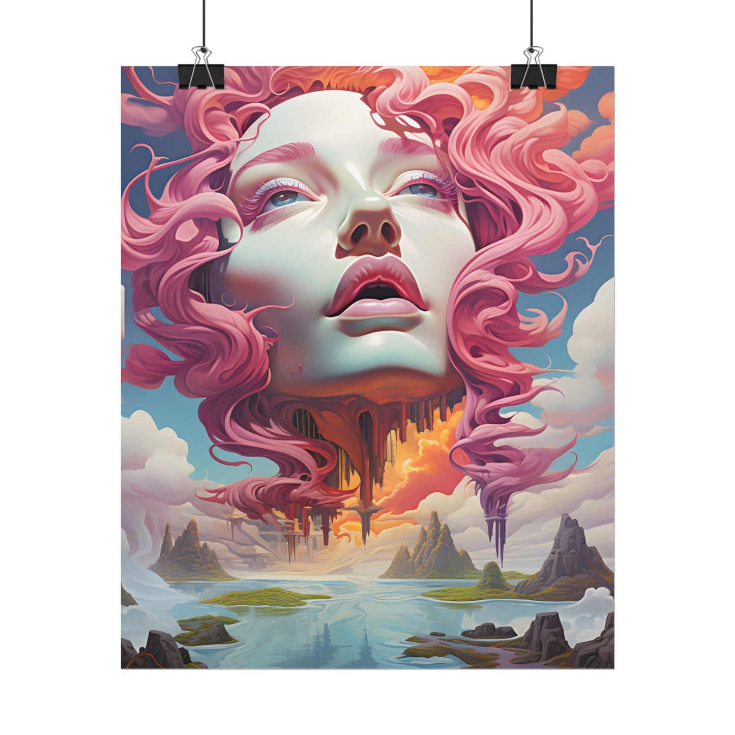Dreamlike Vortex: Abstract Surreal Scene Art - Poster
